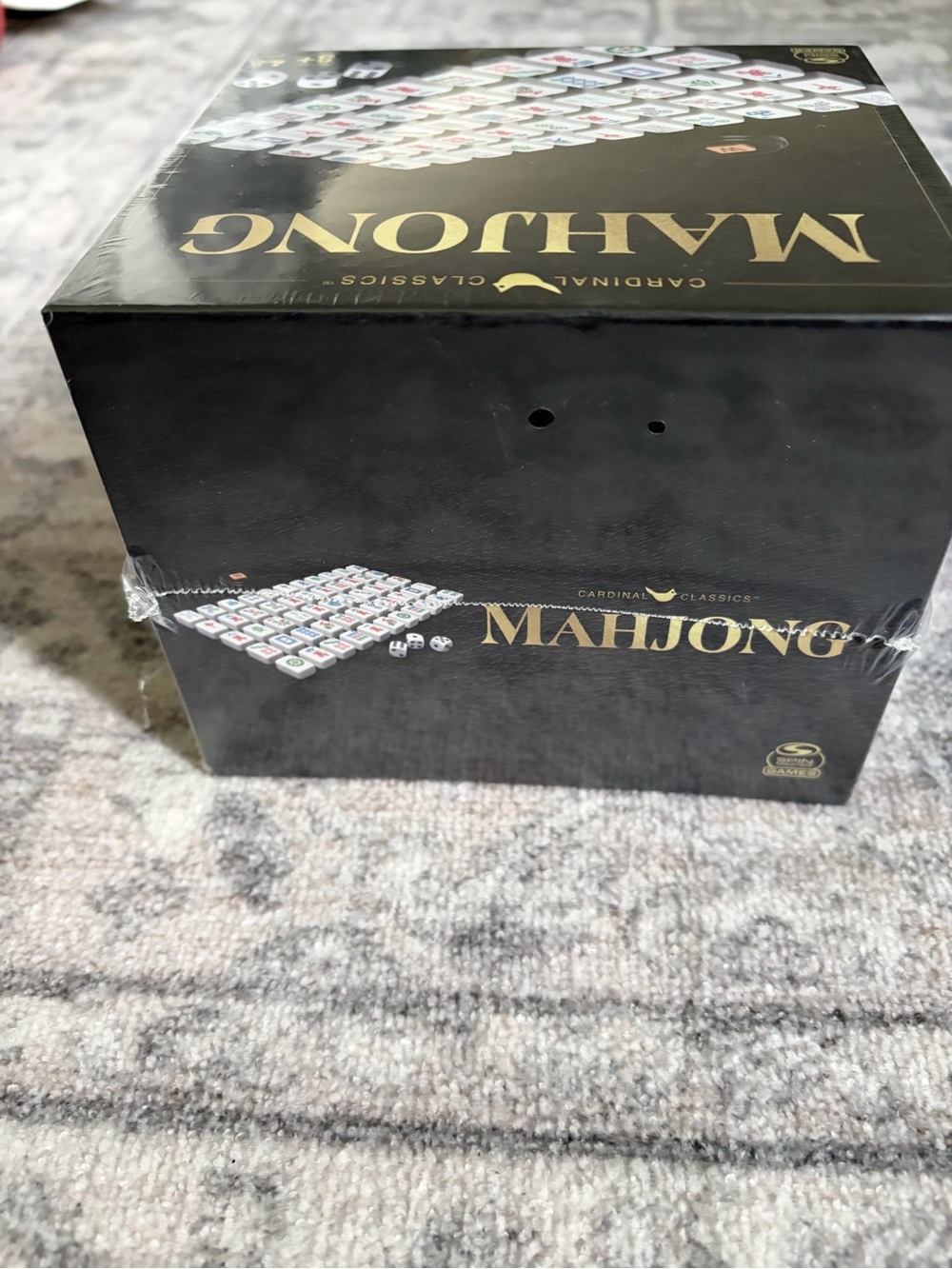 Mahjong Set — Black Box with White Tiles - Picture 2 of 5